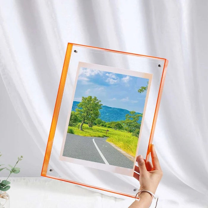 Coloured Transparent Acrylic Picture Frame for Modern Displays