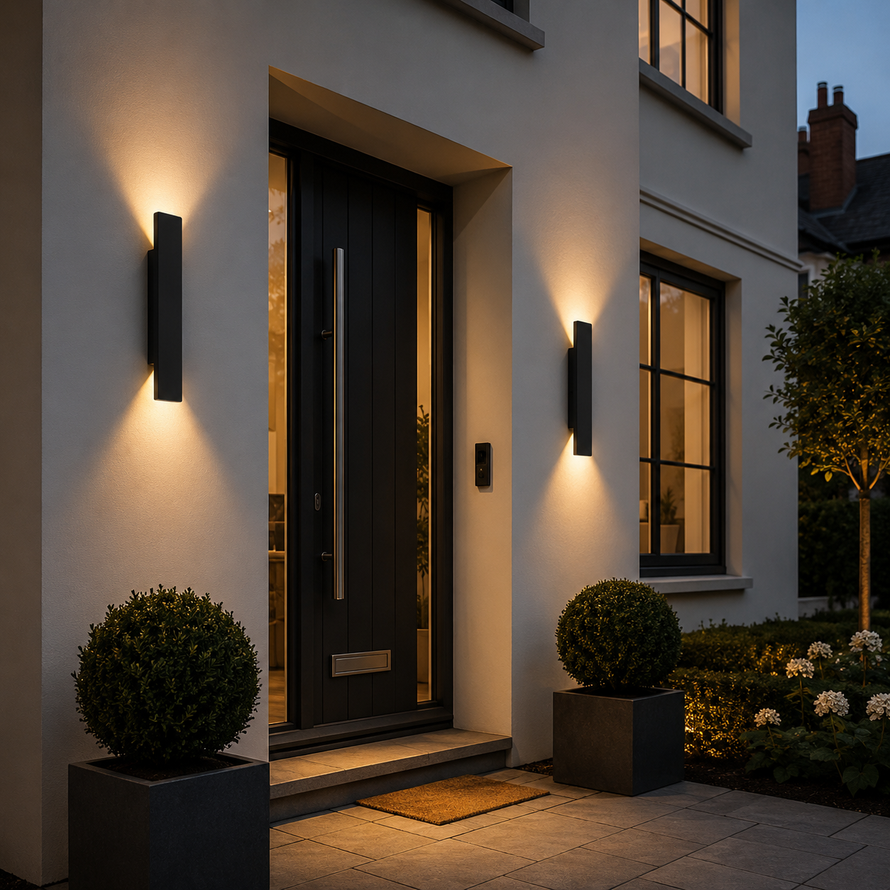Kashti Outdoor Waterproof Rectangle Up/Down Wall Light