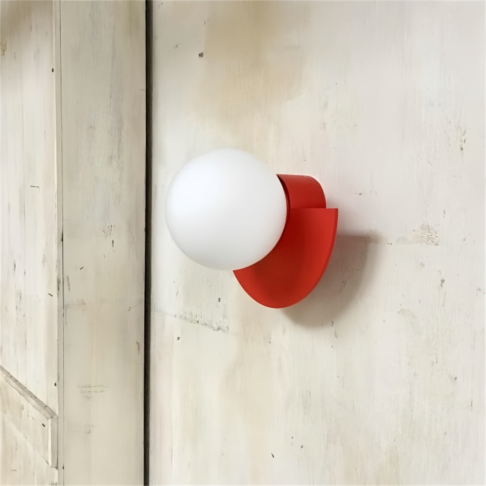 Modern Wall Sconce Light – Nordic Semicircle Design, 6 Colours