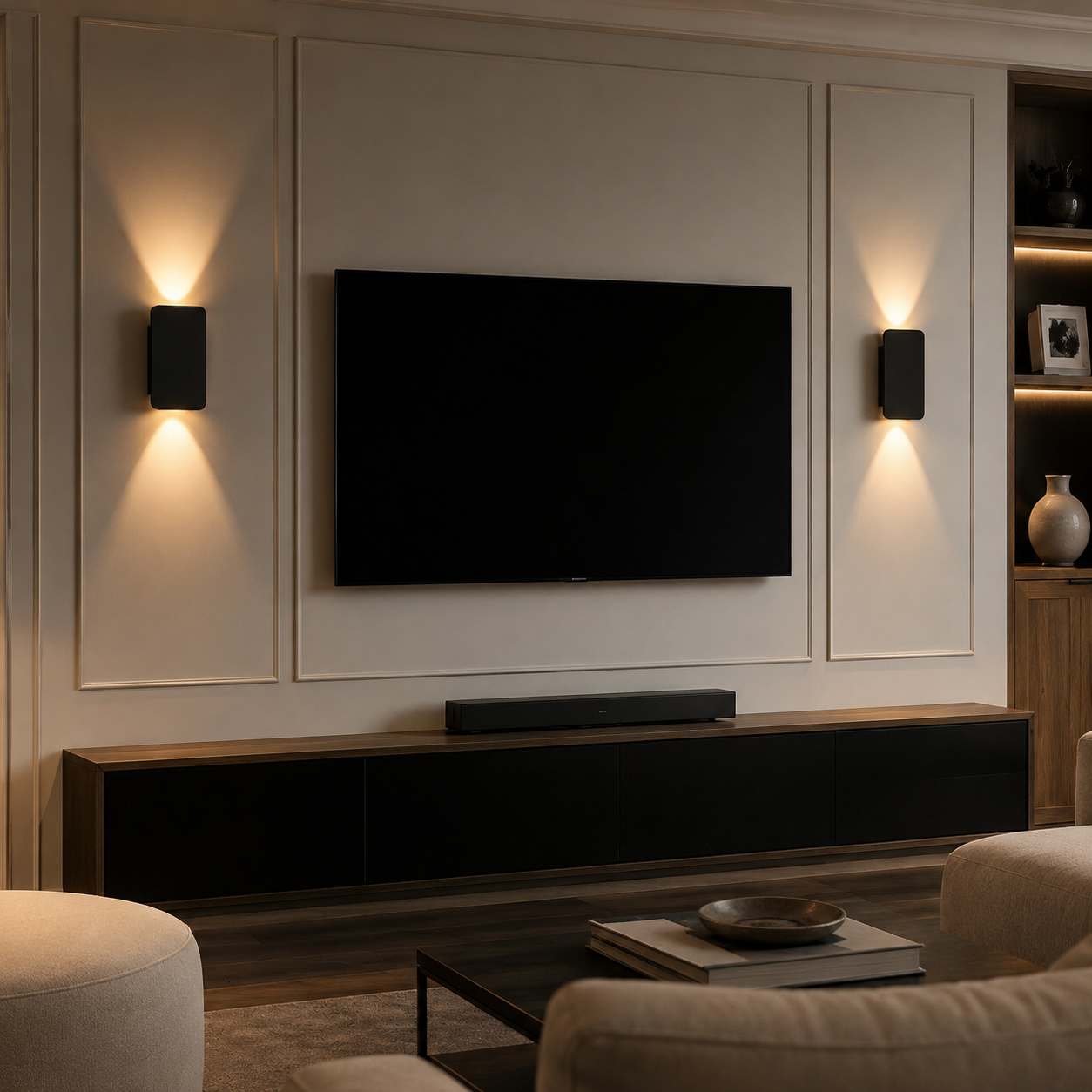 Modern Rectangular Sleek Wall Light – LED Indoor Sconce