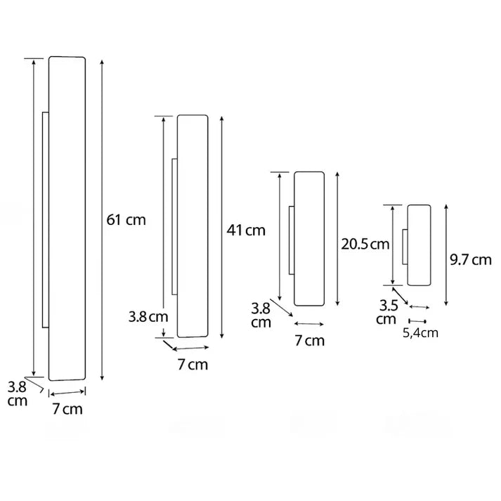 Kashti Outdoor Waterproof Rectangle Up/Down Wall Light