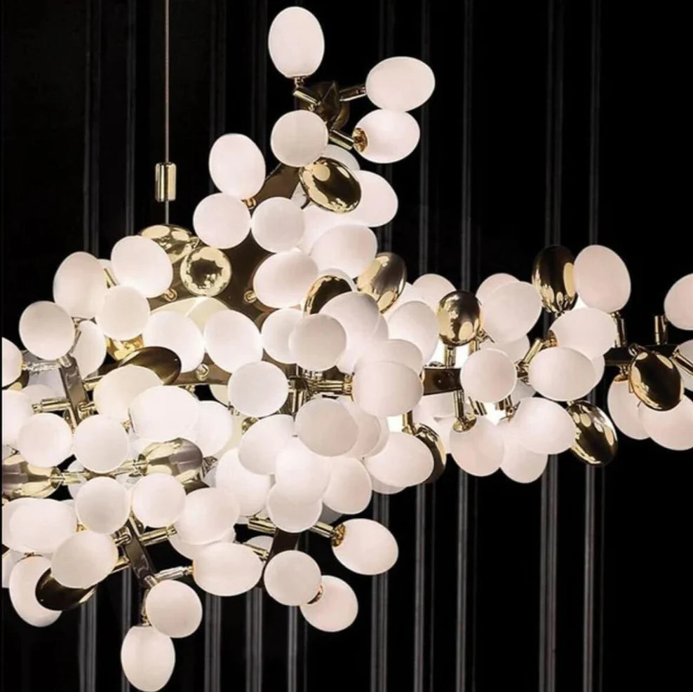 Zygote Chandelier – Contemporary LED Pendant Light | 5 Sizes, Includes Bulbs, Perfect for Stylish Interiors