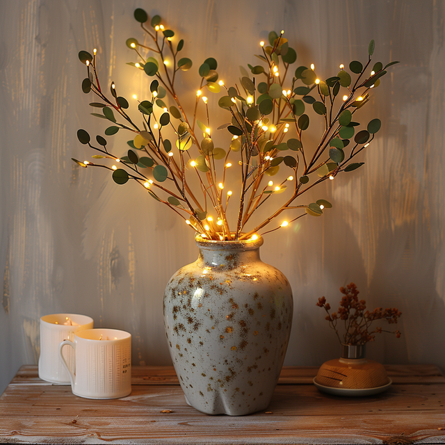 Fairy Light Olive Branches – Elegant Twinkling Decor