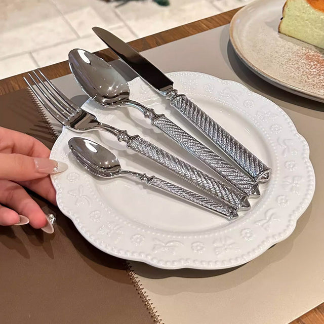  Realm Silver Luxury Cutlery Set-4
