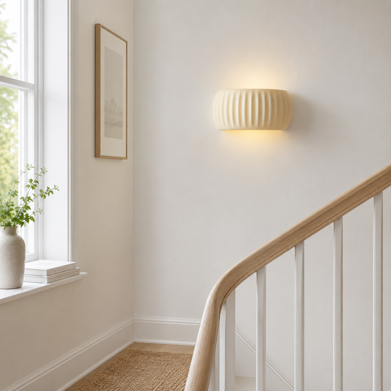 Pleated Resin Wall Light, Modern Wabi-Sabi Wall Sconce