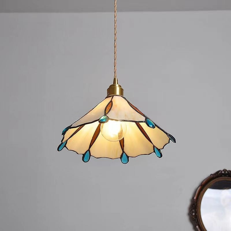 Retro Stained Glass Tiffany Pendant Light 2