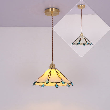 Retro Stained Glass Tiffany Pendant Light 4