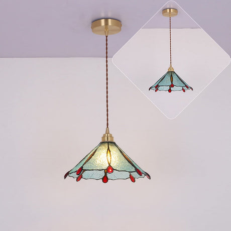 Retro Stained Glass Tiffany Pendant Light 6