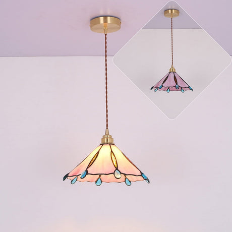 Retro Stained Glass Tiffany Pendant Light 7
