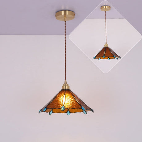 Retro Stained Glass Tiffany Pendant Light 8