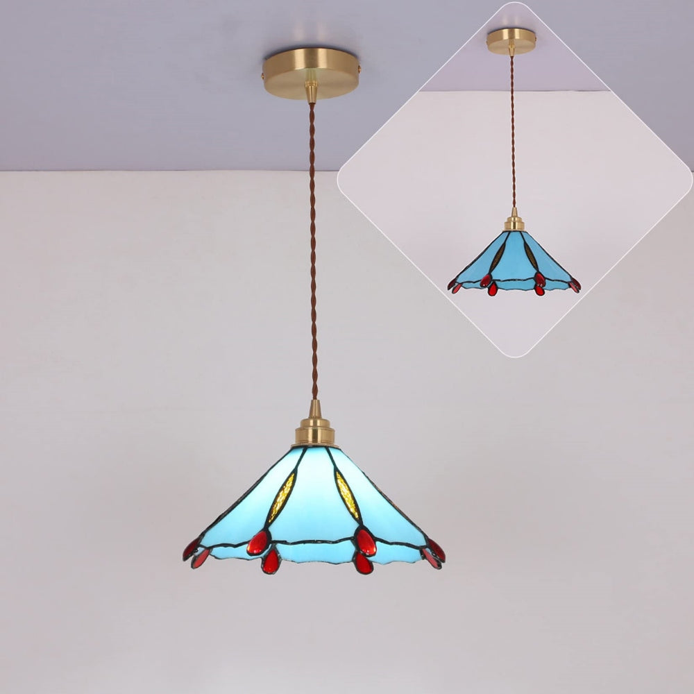 Retro Stained Glass Tiffany Pendant Light 9