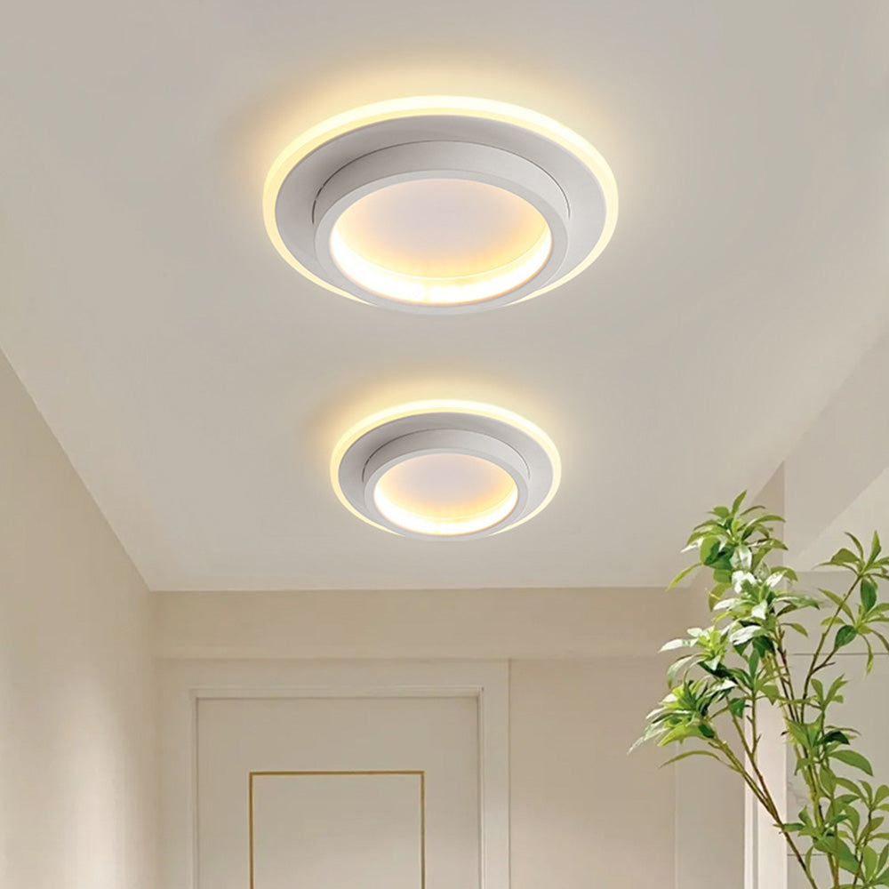 Round Metal Acrylic LED Hallway Ceiling Lights 12