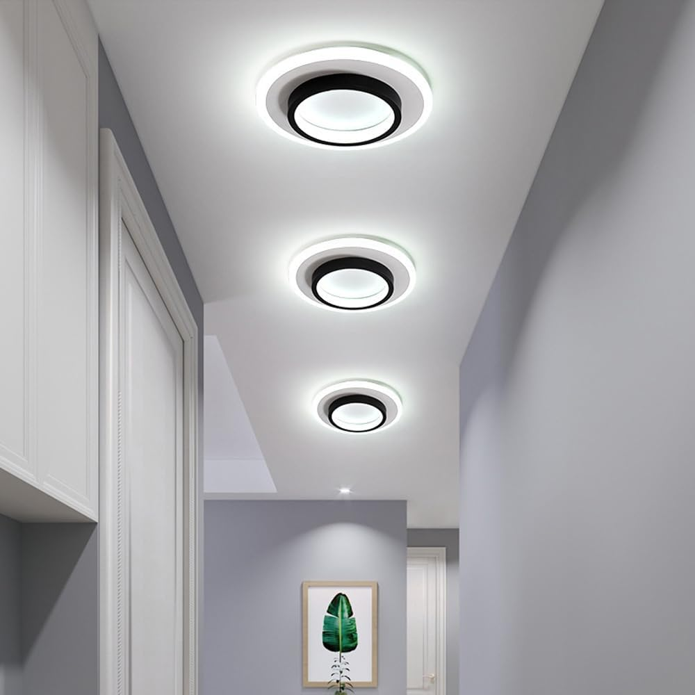 Round Metal Acrylic LED Hallway Ceiling Lights 2
