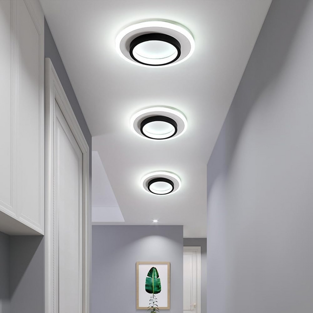 Round Metal Acrylic LED Hallway Ceiling Lights 2