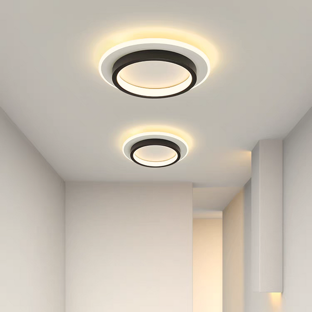 Round Metal Acrylic LED Hallway Ceiling Lights 4