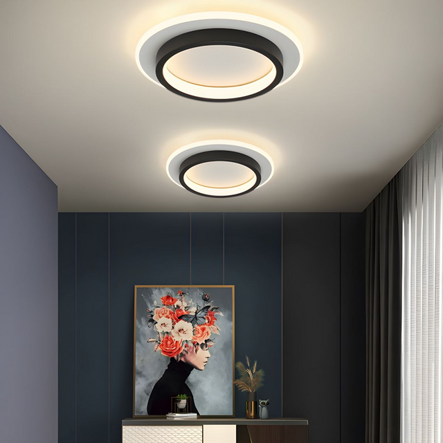 Round Metal Acrylic LED Hallway Ceiling Lights 7