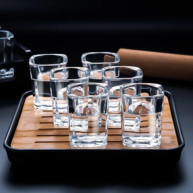 AurumLux Whisky Glass Set - Crystal Glasses with Bowl