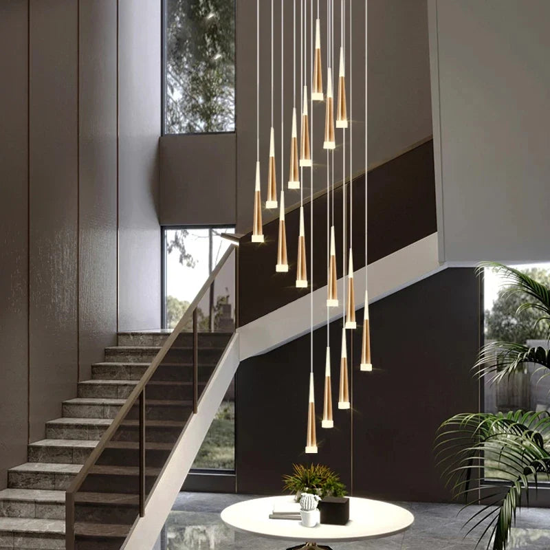 Midnight Noir Chandelier – Sophisticated LED Pendant Light for Living Rooms, Offices & Restaurants