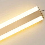Simeon - Modern LED Outdoor Strip Wall Light Gold IP65 Waterproof