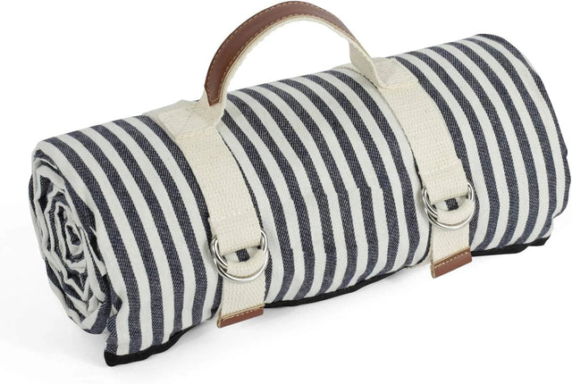 Waterproof Picnic Blanket Portable with Carry Strap for Beach Mat or Family Outdoor Camping Party-2