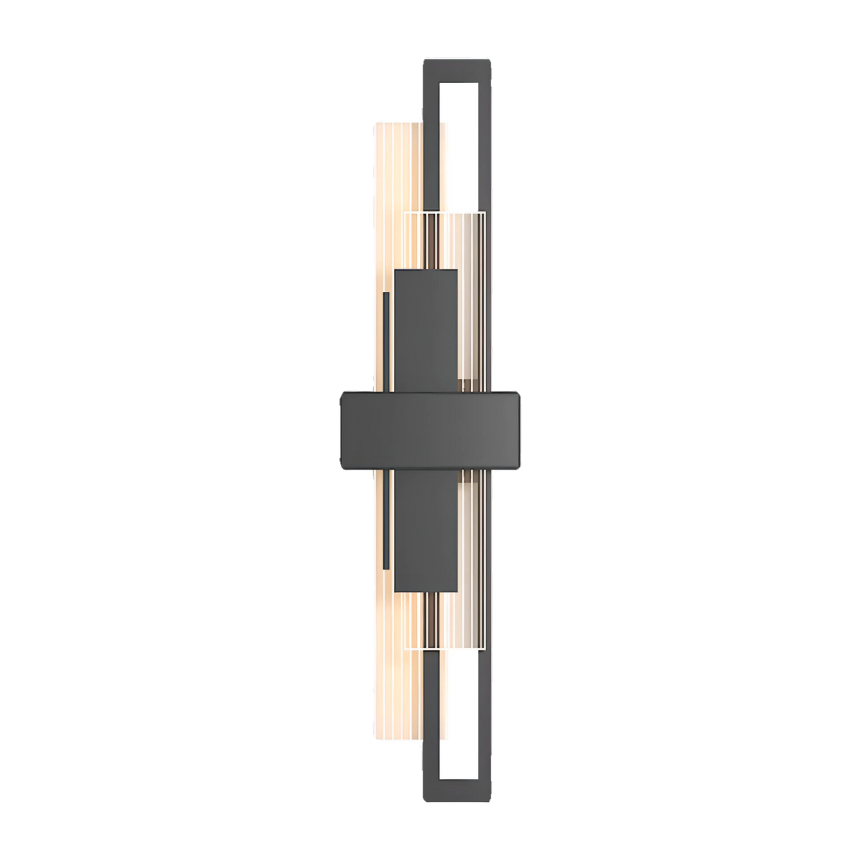 Hodgson - Black Rectangular LED Acrylic Outdoor Wall Light