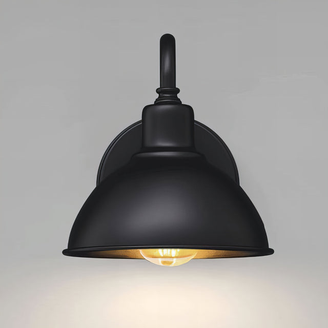 Moshe - Outdoor Round Fixed Curved Arm Downlight Light