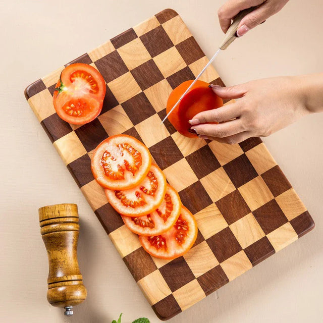AcaciaCraft Cutting Board - Premium Non-Slip Acacia Wood