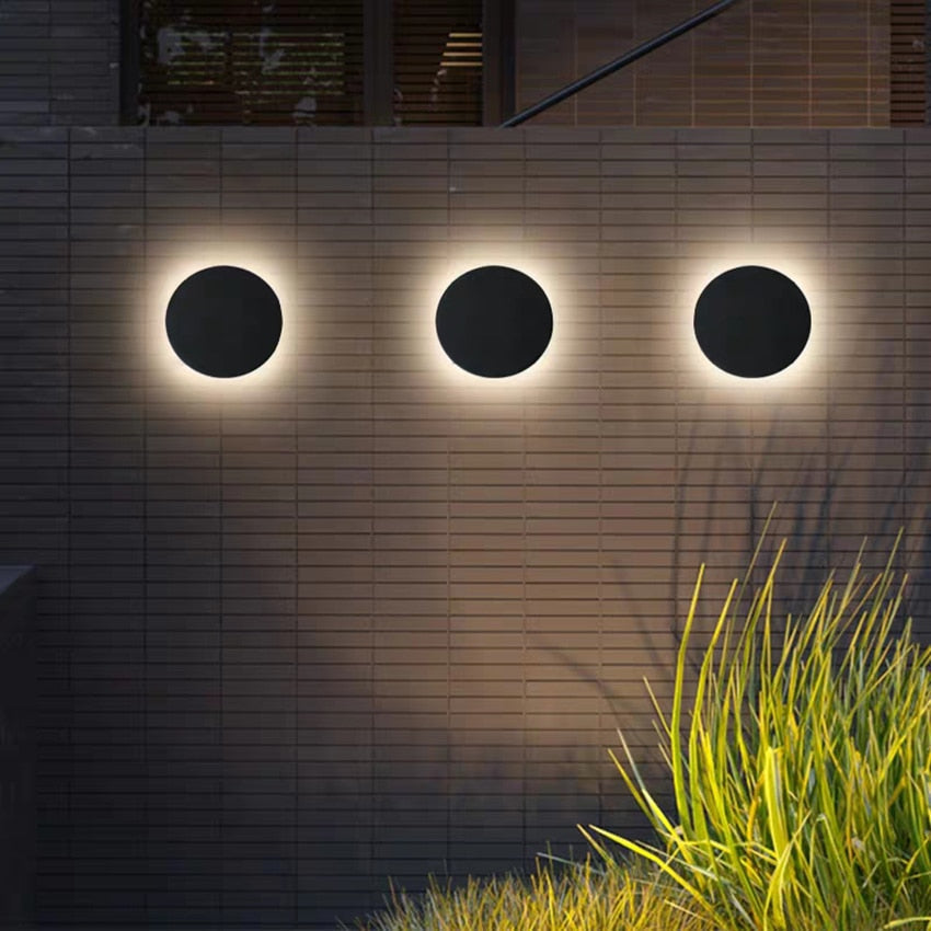 Almos - Outdoor Waterproof Round LED Wall Light  IP65