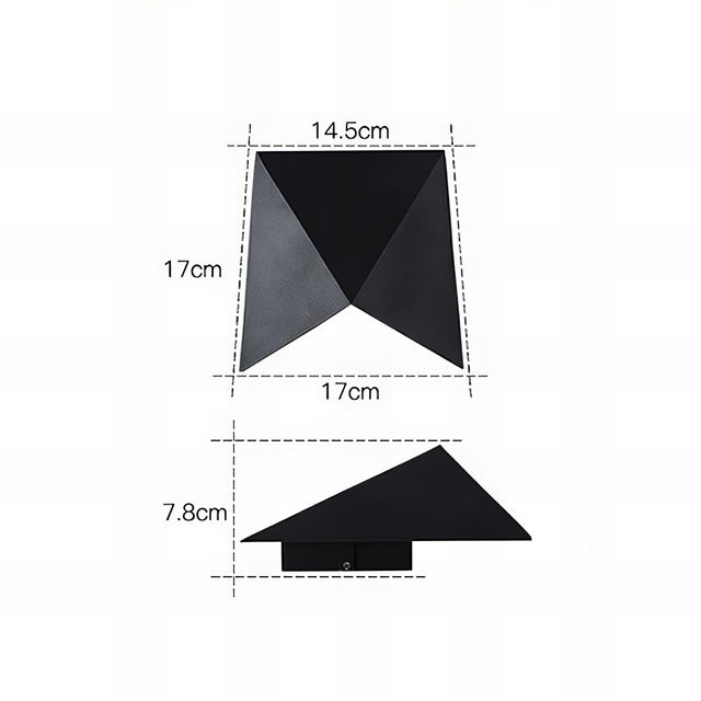 Rayden - Modern Down Outdoor Wall Light in Black or White