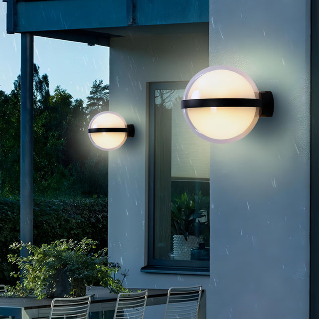 Caspian - Modern 10W Round LED Outdoor Wall Light IP65