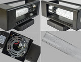 Holland Black Caged Crystal Bubble Glass Outdoor Wall Light