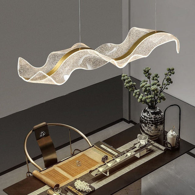 Feng Shui LED Chandelier – Modern Acrylic Hanging Light for Dining, Kitchen & Bar