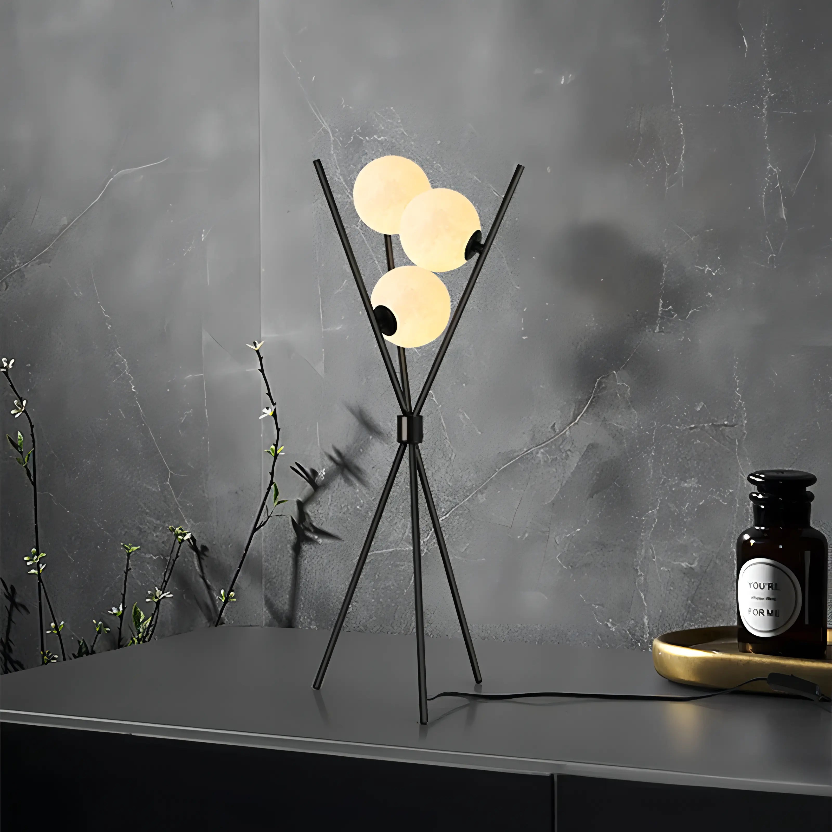 Mila - Stylish Minimalist Floor Lamp with Moon Design