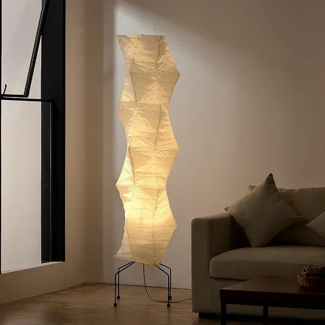 Japanese-Inspired LED Floor Lamp – Elegant, Minimalist Design