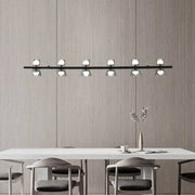 Bordeaux LED Chandelier – Modern Copper Strip Hanging Light for Dining & Bar