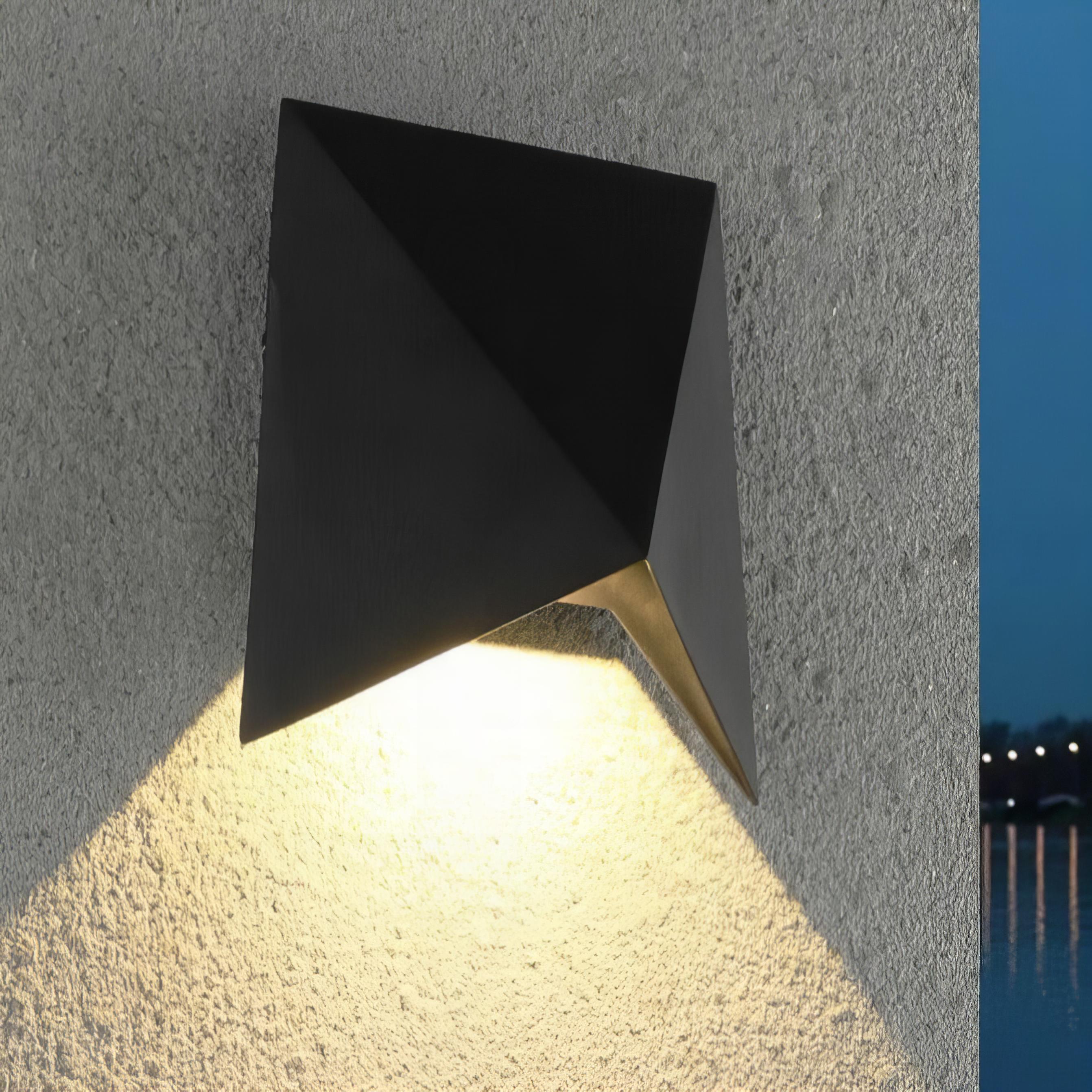 Rayden - Modern Down Outdoor Wall Light in Black or White