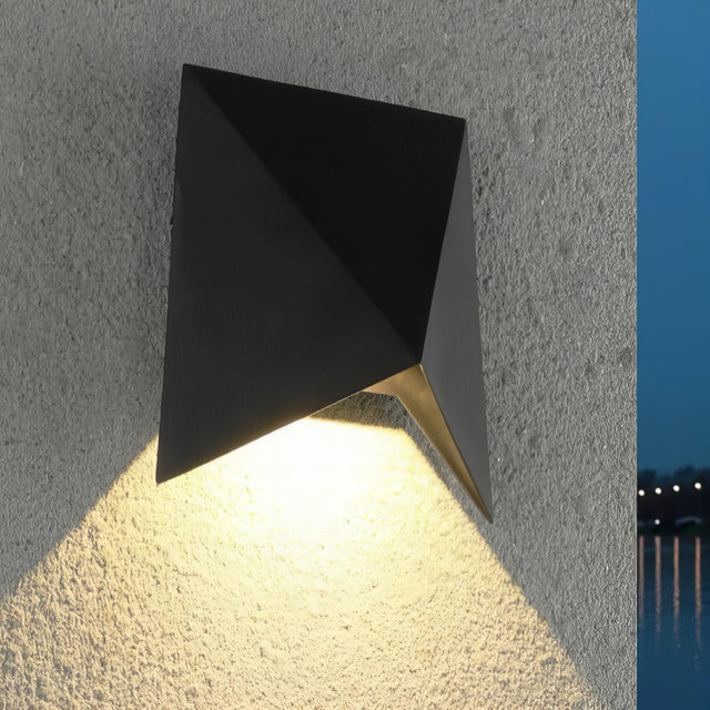 Rayden - Modern Down Outdoor Wall Light in Black or White