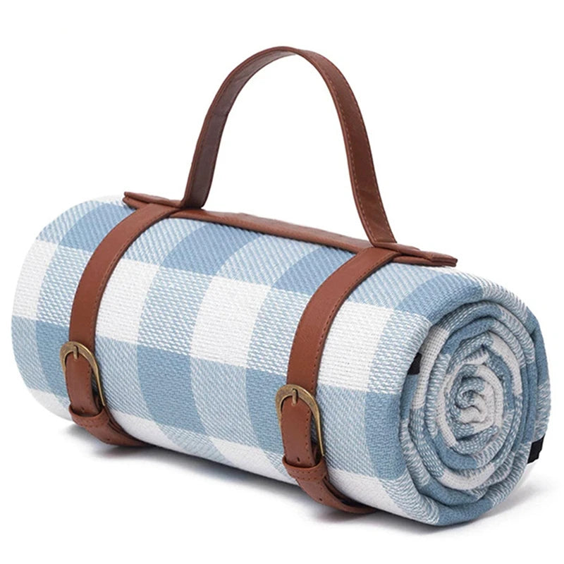 Picnic Blanket Picnic Rug Waterproof Lawn Blanket Tote Portable Indoor Home Blanket Sandproof Beach Mat-1