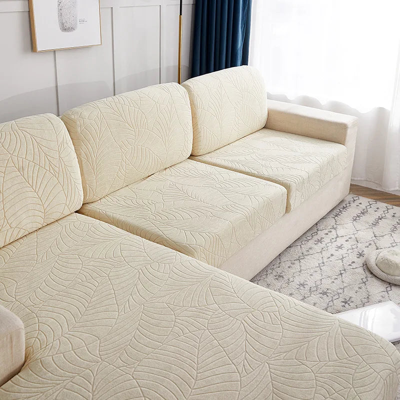 Thick Jacquard Stretch Sofa Cushion Cover – Anti-Slip and Splash Resistant