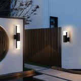 Spivey - Modern Black LED Motion Sensor Outdoor Light