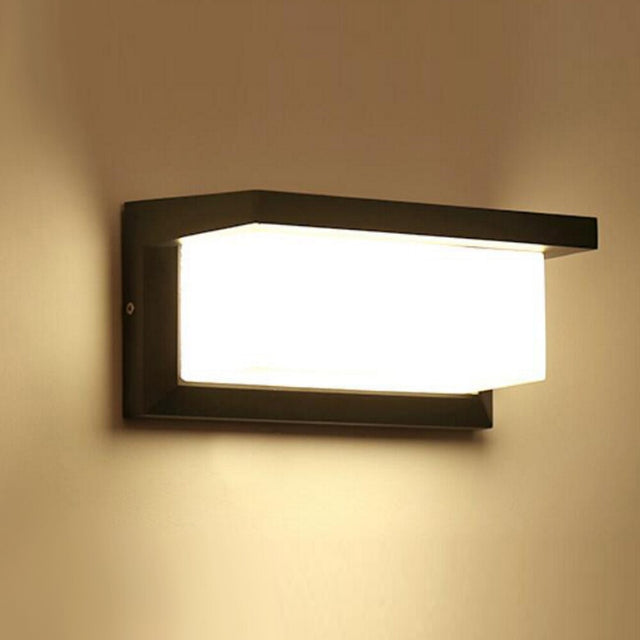 Guifi - Waterproof LED Outdoor Black Wall Light Modern Design