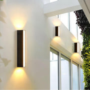 Nelson - Modern Long Outdoor Entrance Wall Light IP65