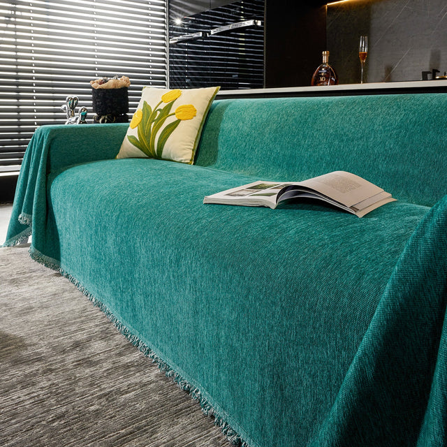 Smooth Mocha Sofa Cover - Modern, Stylish & Durable Sofa Protection