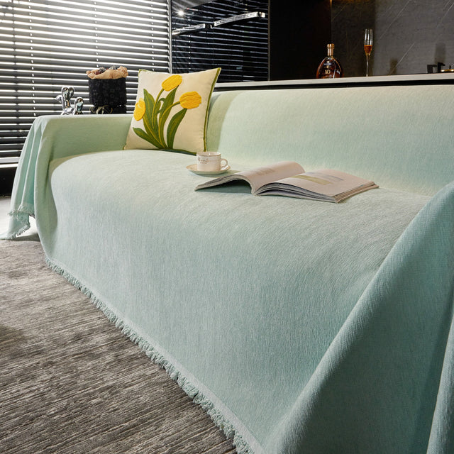 Smooth Mocha Sofa Cover - Modern, Stylish & Durable Sofa Protection