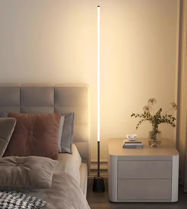 Dexter - Sleek Adjustable LED Strip Floor Lamp with Dimming