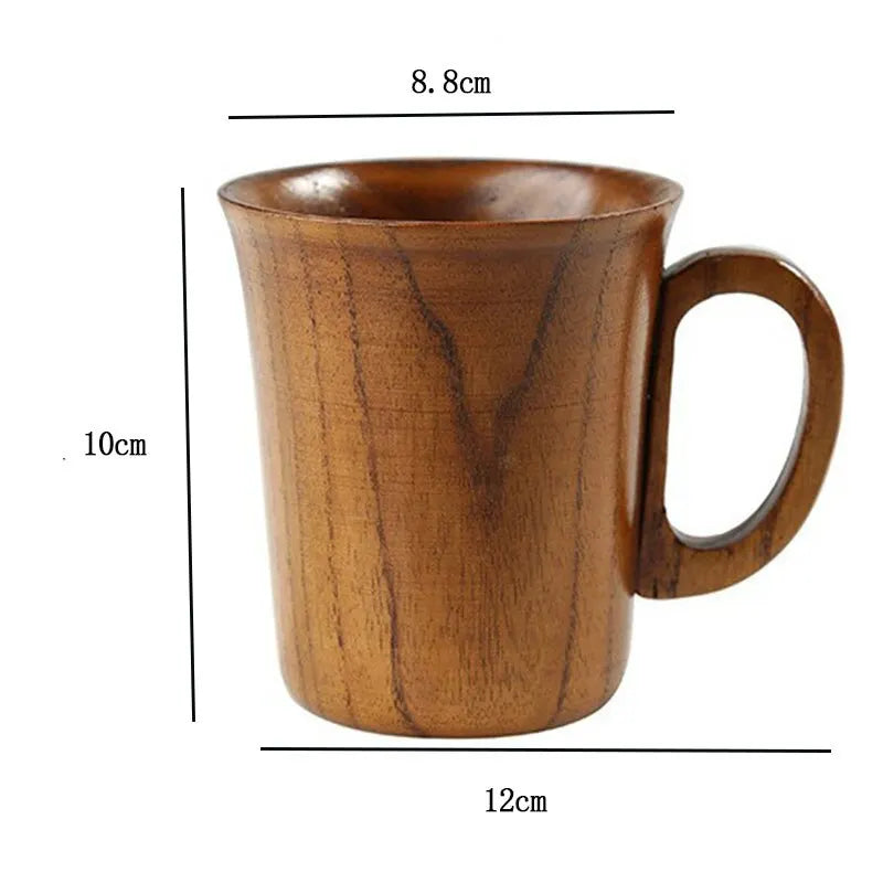 TimberBrew Wooden Mug – Handcrafted Hardwood Rustic Elegance