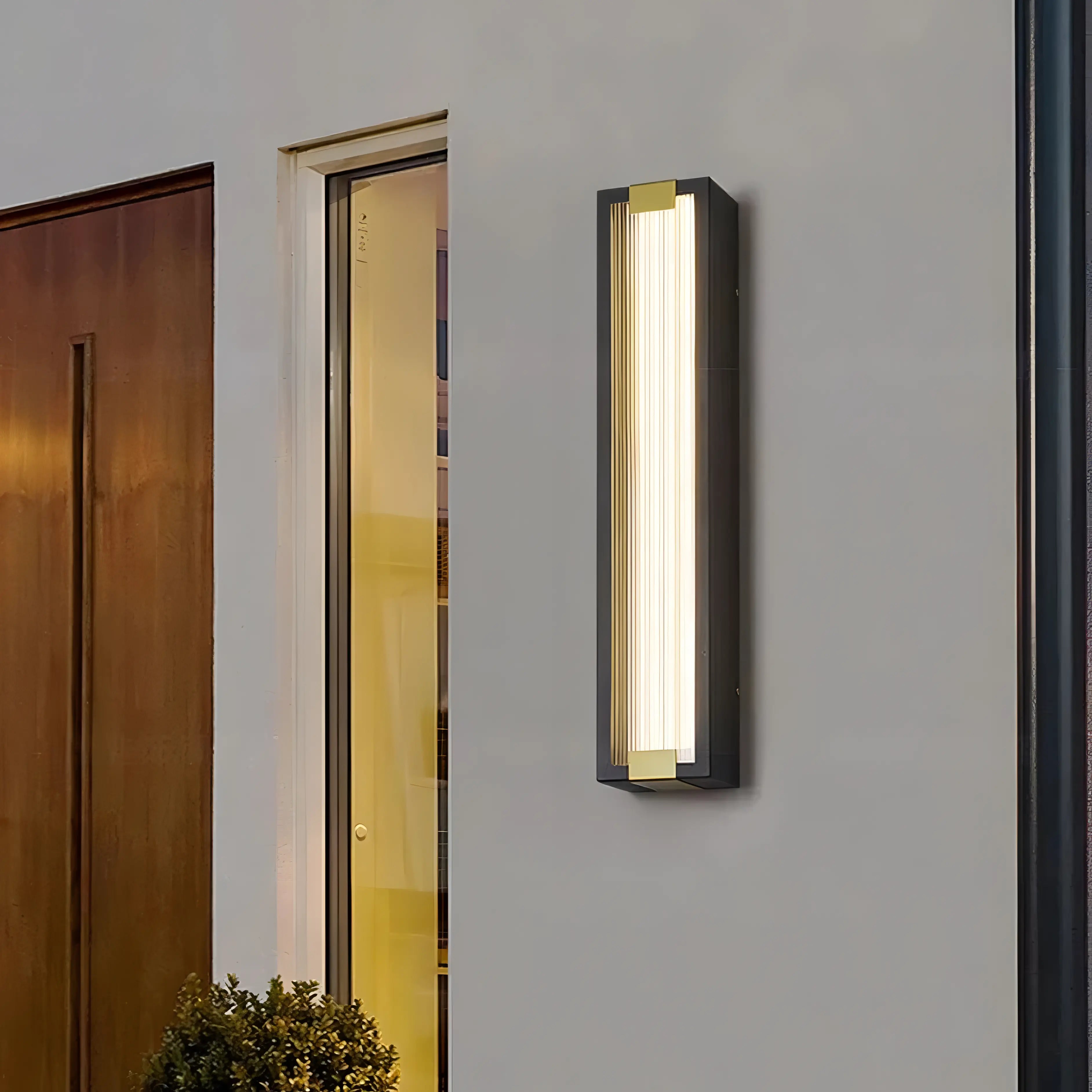 Barrios - Stainless Steel Rectangular Acrylic Outdoor Light