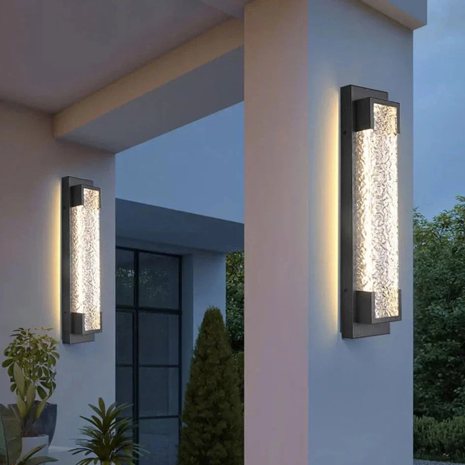 Waldron - Modern Stainless Steel LED Wall Light with Glass