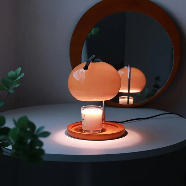 Retro Glass Dimmable Candle Warmer Lamp-3