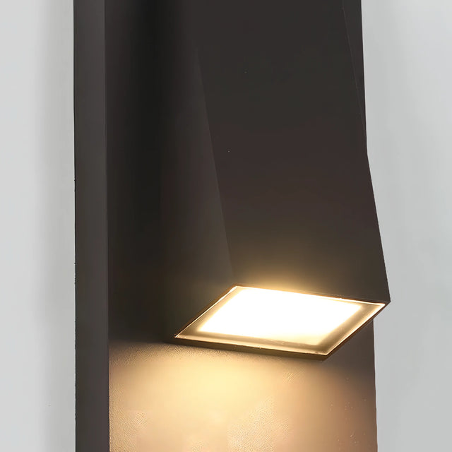 Wallis - Black Modern Outdoor Downlight Wall Light IP65